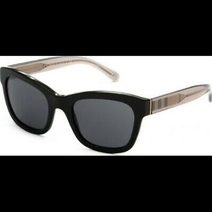 Burberry Black and Plaid Sunglasses